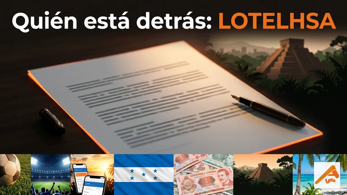 LOTELHSA, la empresa que opera Apostemos y Loto Honduras, ilustración de documento oficial