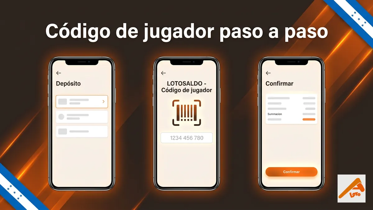 Apostemos Honduras: pasos para depositar con LotoSaldo usando el código de jugador
