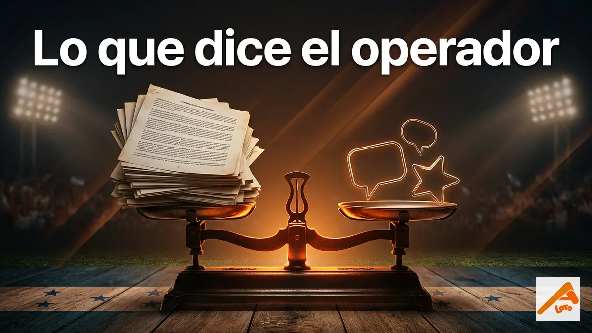 Balanza que compara documentos legales firmados con opiniones sueltas sobre la confiabilidad de Apostemos en Honduras
