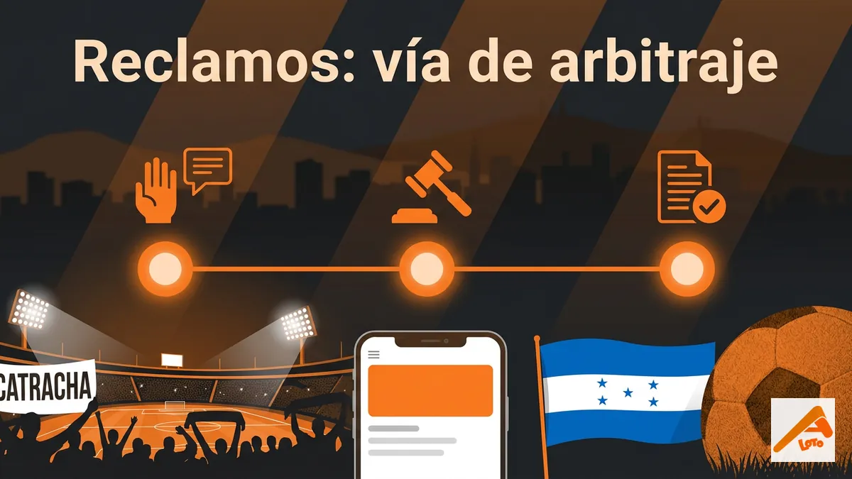 Línea de tiempo del proceso de reclamo y arbitraje comercial para clientes de Apostemos en Honduras